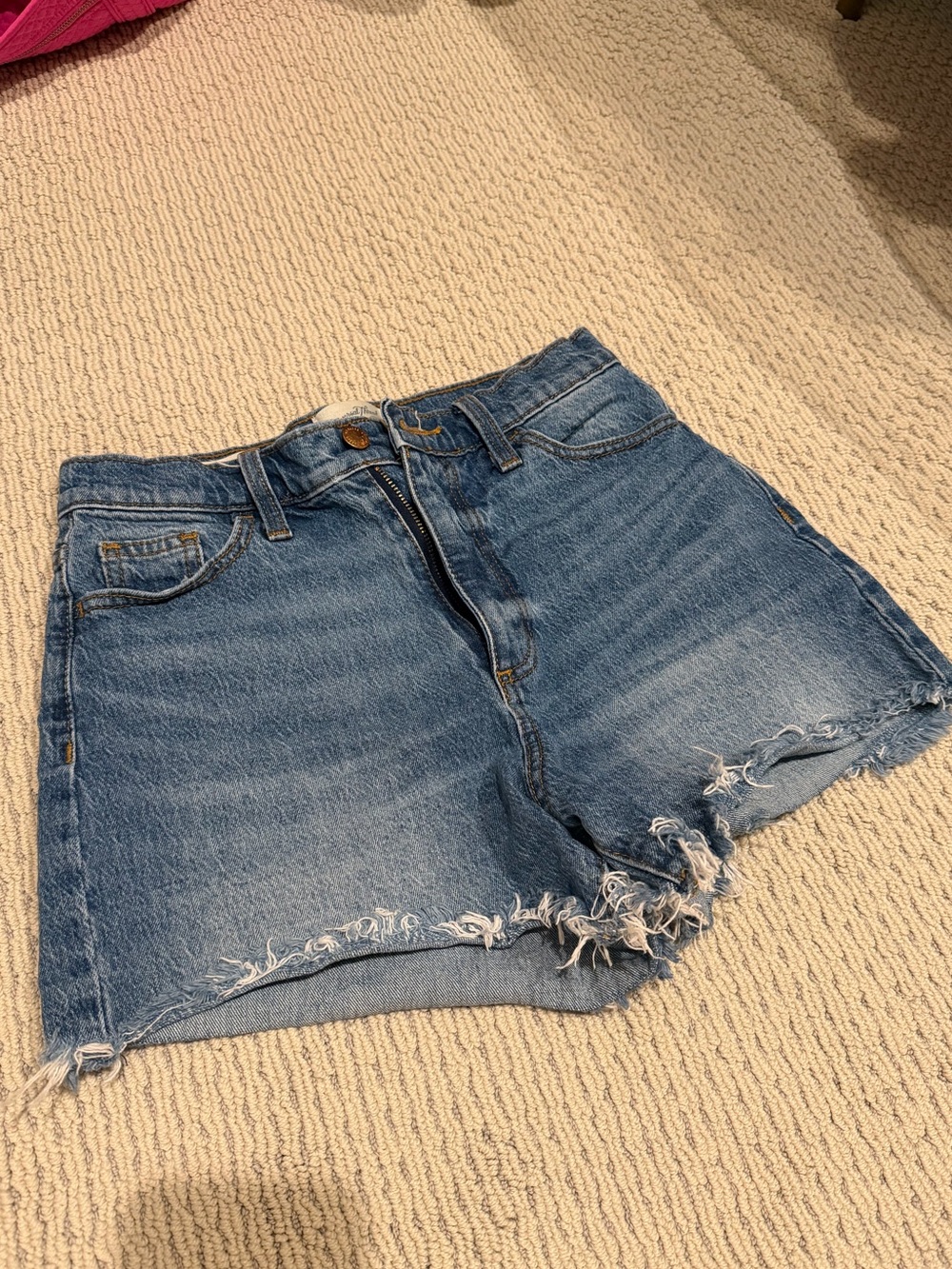 Mid-Blue Denim Shorts